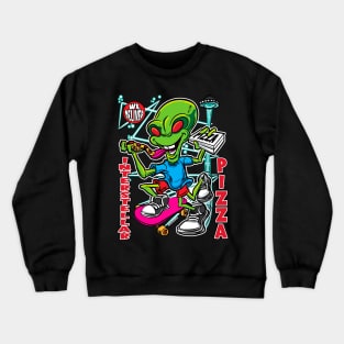 Interstellar Pizza Crewneck Sweatshirt